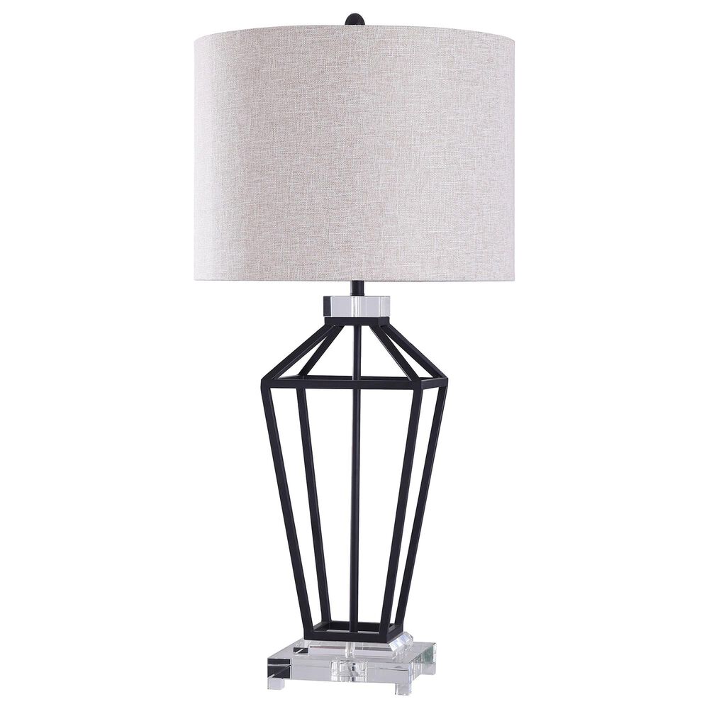 Flair Industries Windsor Table Lamp in Black, , large