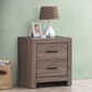 Pacific Landing Brantford 2 Drawer Nightstand in Barrel Oak, , large