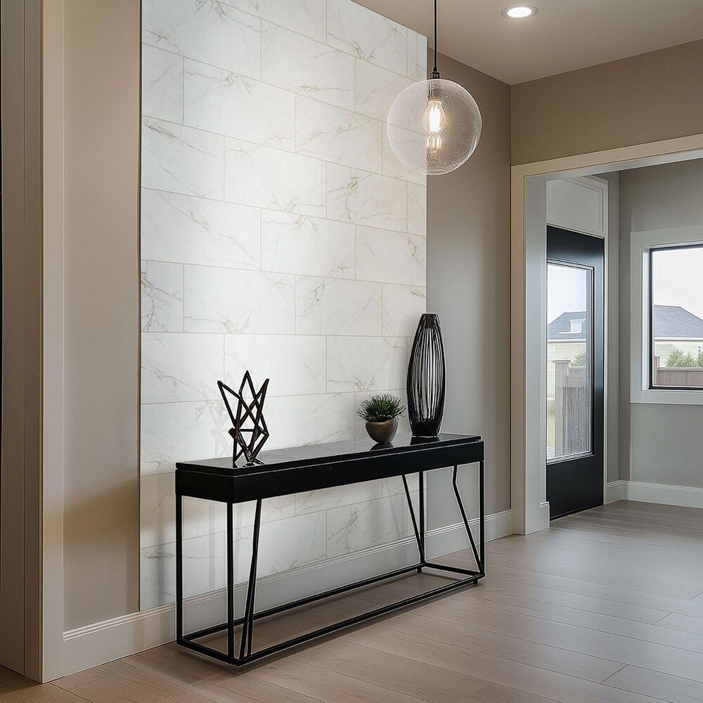 MS International Dymo Calacatta White 12&quot; x 24&quot; Ceramic Tile, , large