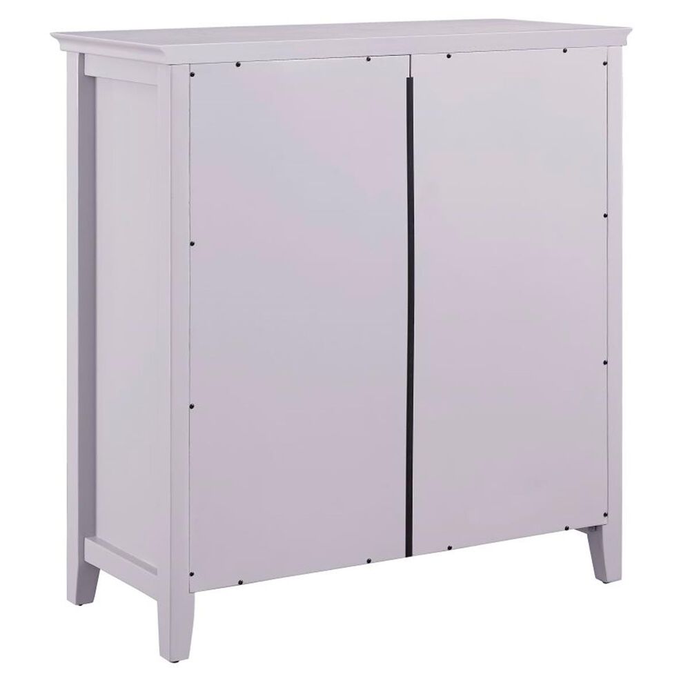 Linden Boulevard Largo Glassfront Double Door Cabinet in Gray, , large