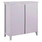 Linden Boulevard Largo Glassfront Double Door Cabinet in Gray, , large