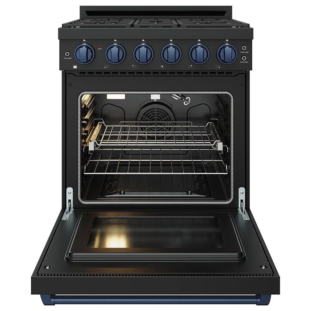 Thor Kitchen Gordon Ramsay 4.6 Cu. Ft. Professional Liquid Propane Range with Blue Handle Kit in Black, , large