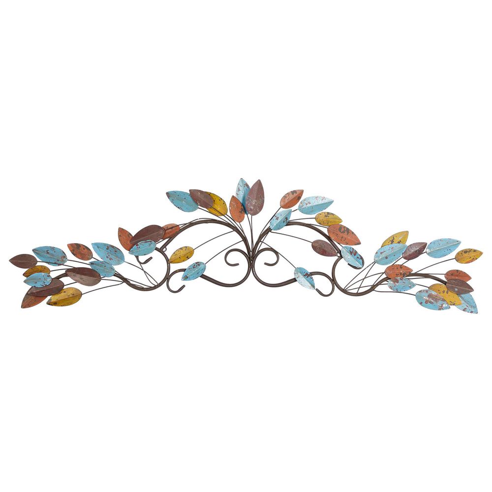 Maple and Jade Traditional Metal Wall Decor in Multi-Color, , large