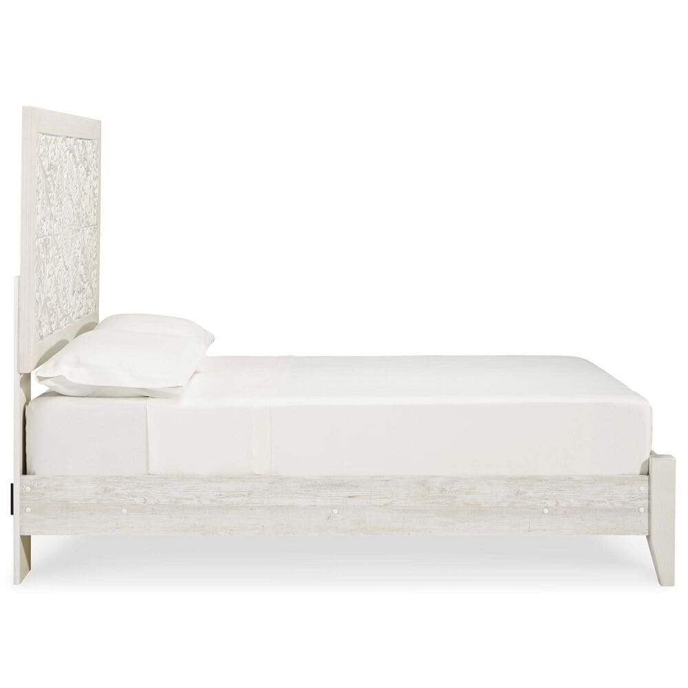 Ashley Paxberry Full Bed in White Wash, , large
