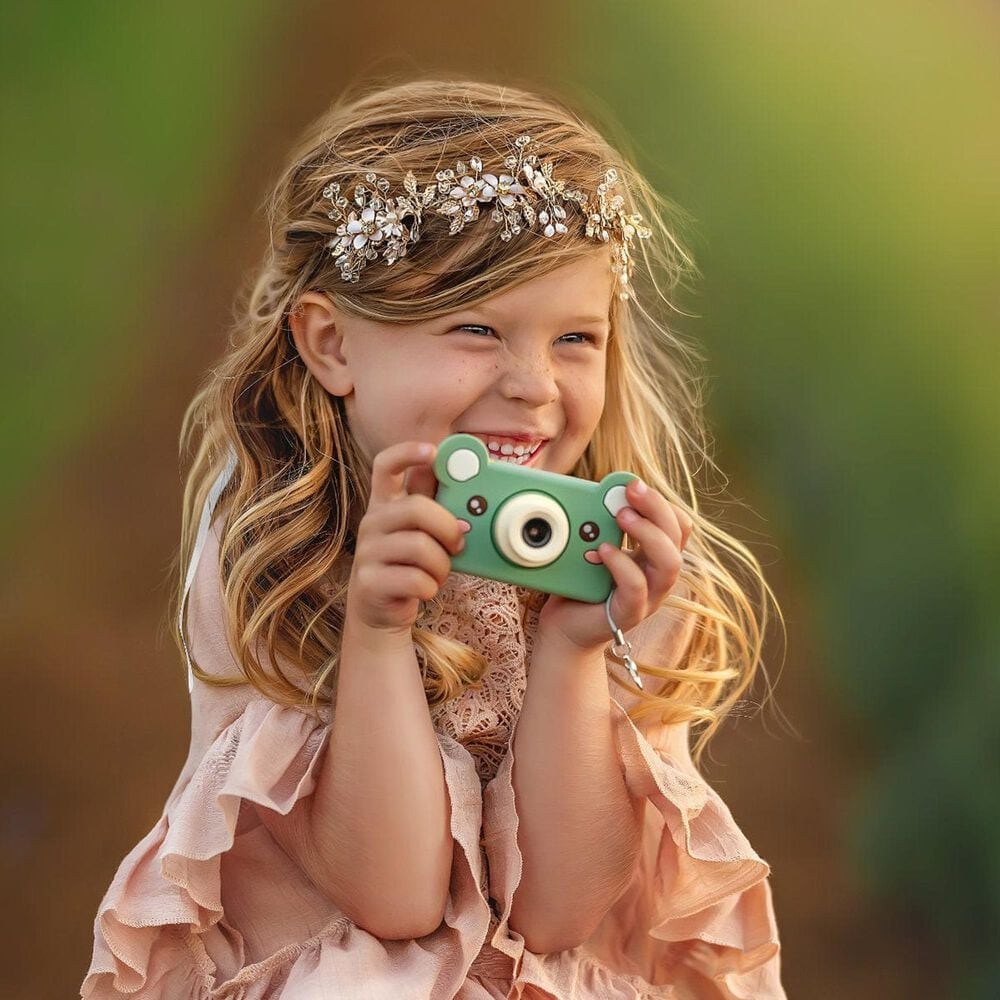 Kidamento Model C Mikayo The Bear Digital Camera for Children in Green, , large