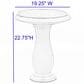 Alfresco Home Mayorca Patio Bird Bath in Mint Green, , large