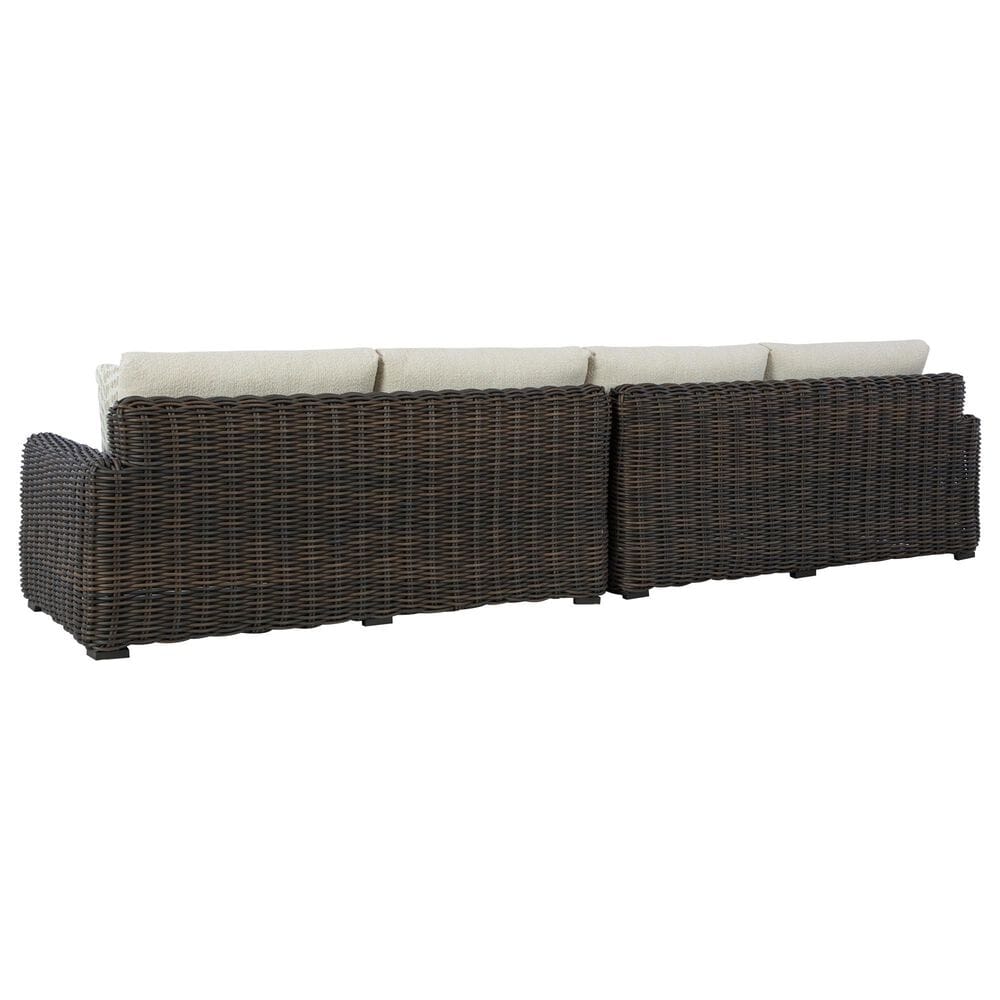 Ashley Kimora 6-Piece Patio Sectional Conversation Set in Dark Brown, , large