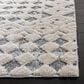 Safavieh Martha Stewart Lucia Shag MSR0737A 2"6" x 3"9" White and Light Grey Area Rug, , large