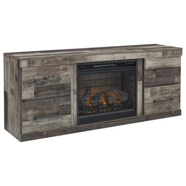 Ashley Derekson 60" TV Stand with Electric Fireplace Insert in Multi Gray, , large