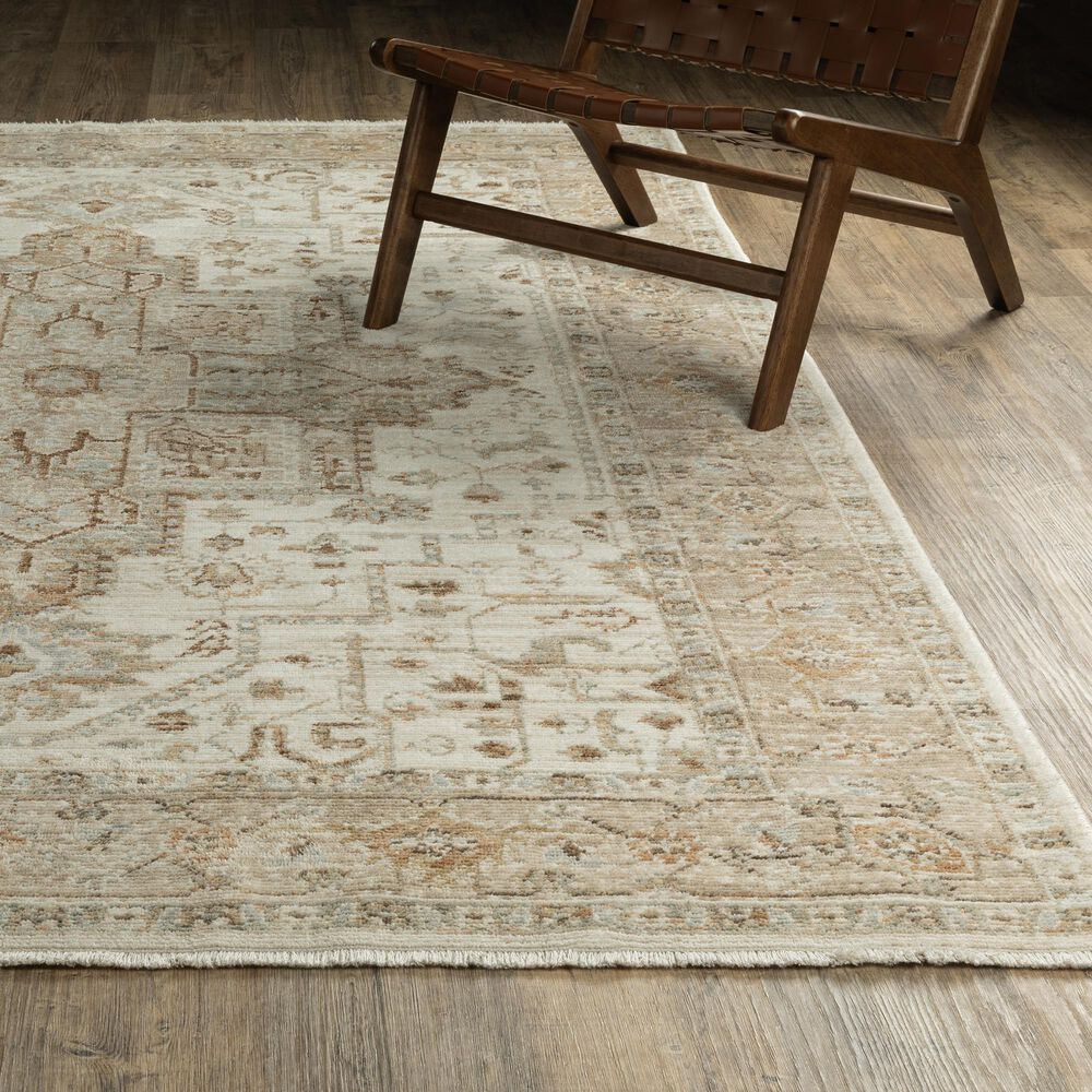 Oriental Weavers Lola Beige and Gold 6'7" x 10' Area Rug, , large