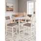 Ashley Erinberg 5-Piece Counter Height Dining Set in Antique White, , large