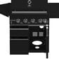 Forno All"Aperto 2-Piece Outdoor Kitchen Grill Set with Bar and Beverage Center in Black, , large