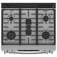 GE Profile 30" Slide-In Front-Control Double Oven Range in Fingerprint Resistant Stainless Steel, , large