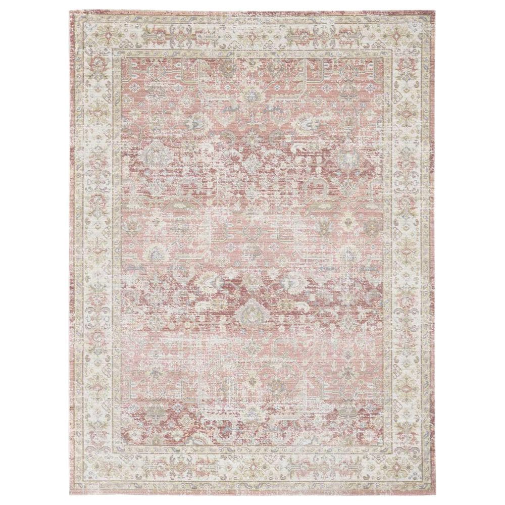Amer Rugs Century 2"6" x 8" Salmon Pink and Ivory Runner, , large