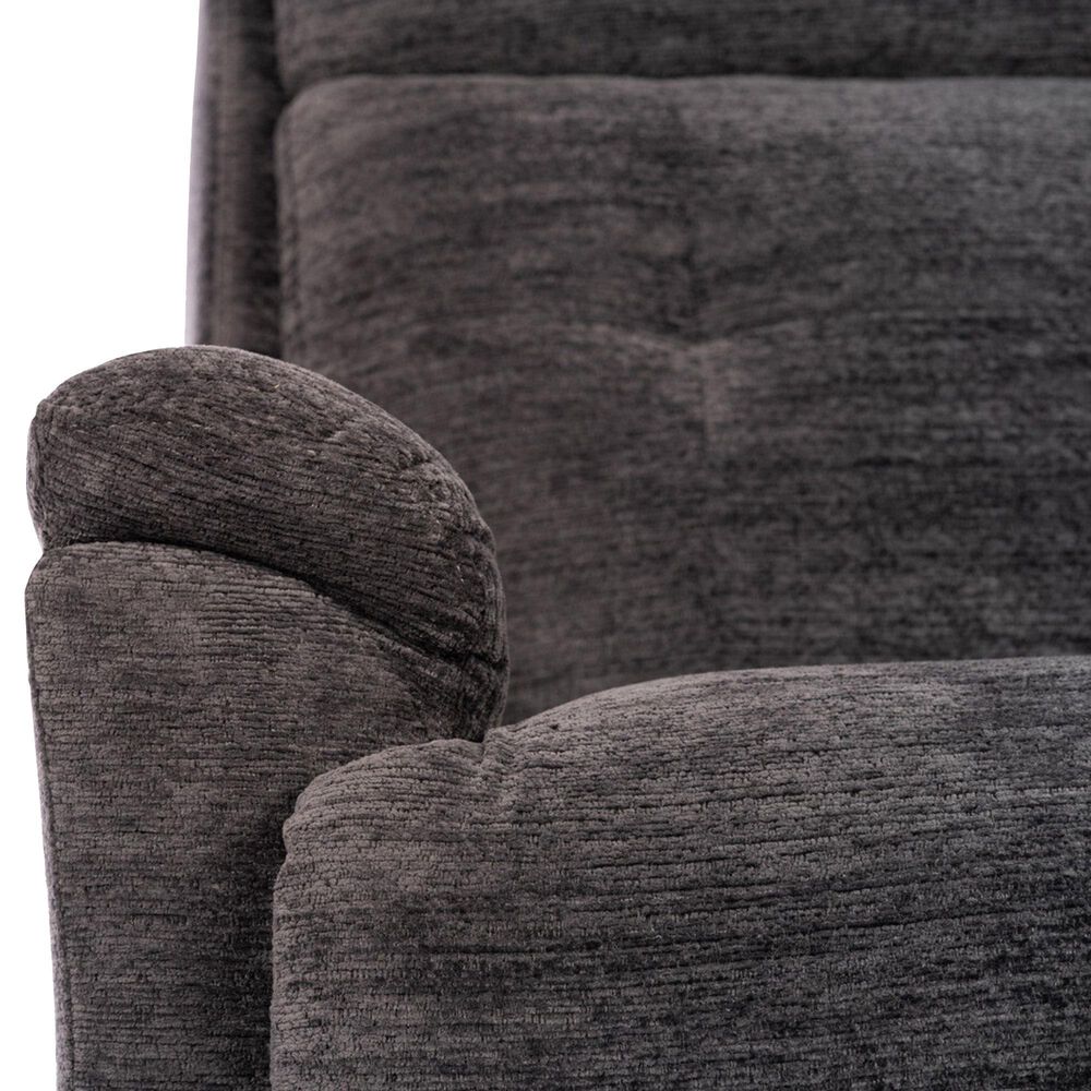 Flexsteel Sophisticated Power Swivel Gliding Recliner with Power Headrest and Lumbar in Steel, , large