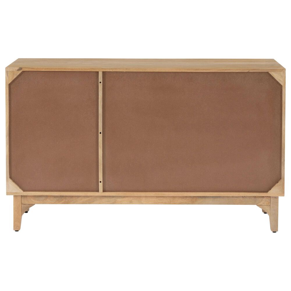 Linon Home Decor Janie 3-Door Cabinet in Natural, , large