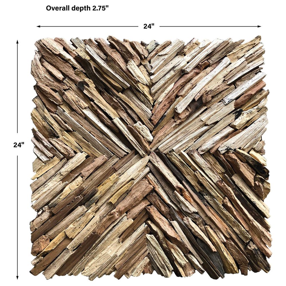 Uttermost Outland 24&quot; x 24&quot; Wall Decor in Natural, , large