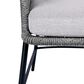 Blue River Ditas Outdoor Dining Chair with Grey Cushions in Black, , large