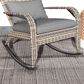 Hearth and Haven Outdoor Adirondack Rocking Chair in Gray, , large