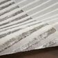 Nourison Brushstrokes 9" x 12" Silver and Grey Area Rug, , large