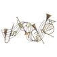 Maple and Jade 22" x 34" Musical Notes Wall Decor in Weathered Brown, Distressed Bronze, Green and Gold, , large