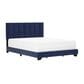 Richlands Furniture Reece Queen Upholstered Panel Bed in Sapphire Blue, , large