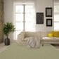 Nourison Courtyard Ivory and Green 8" Square Indoor/Outdoor Area Rug, , large