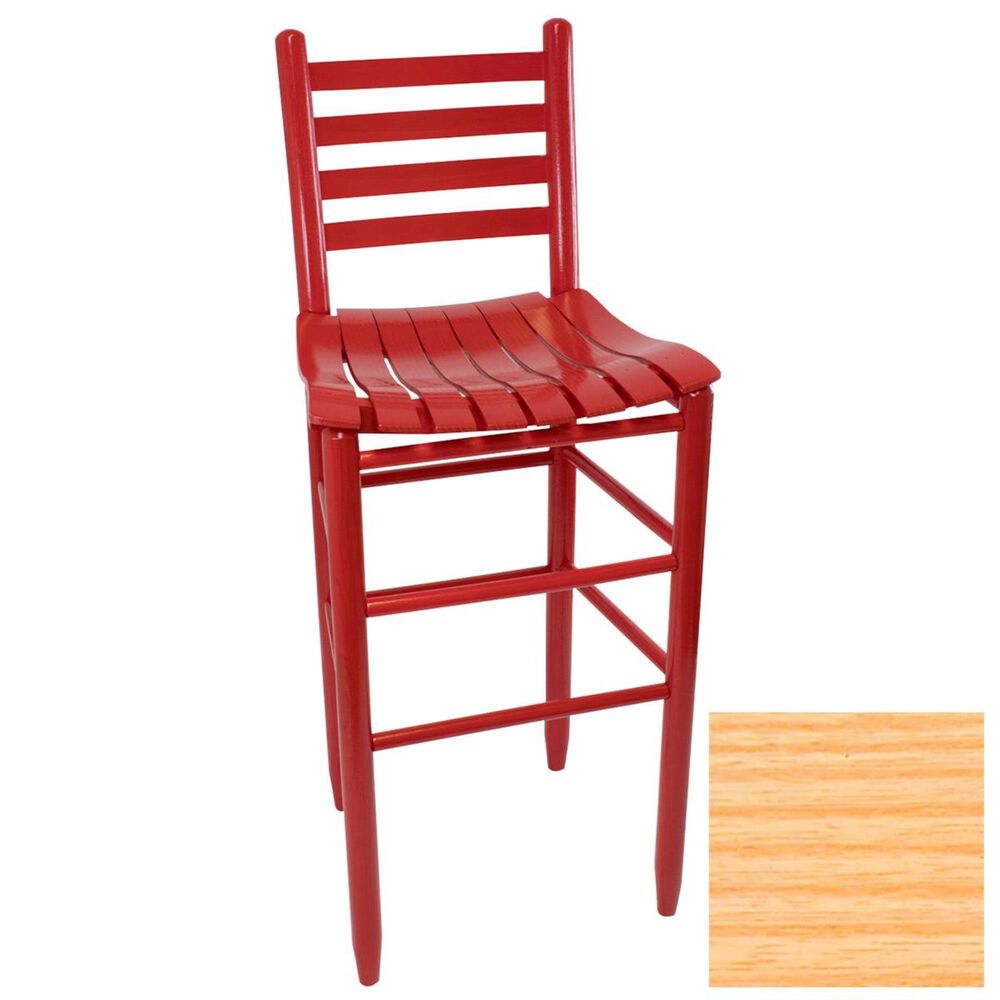 Lakeside Asheville Ladderback Barstool in Natural, , large