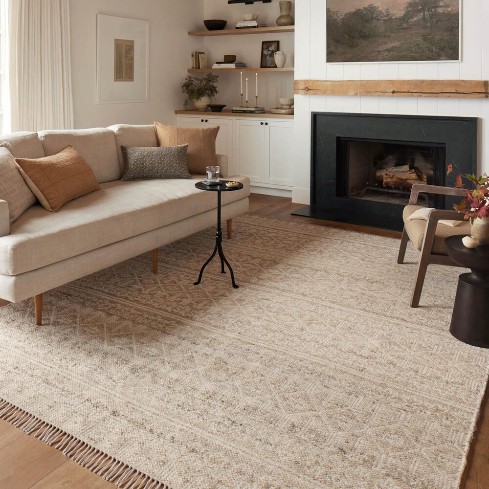 Angela Rose Rivers 8&#39;6&quot; x 11&#39;6&quot; Sand and Ivory Area Rug, , large