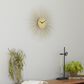 Maple and Jade 19" Metal Wall Clock in Gold, , large