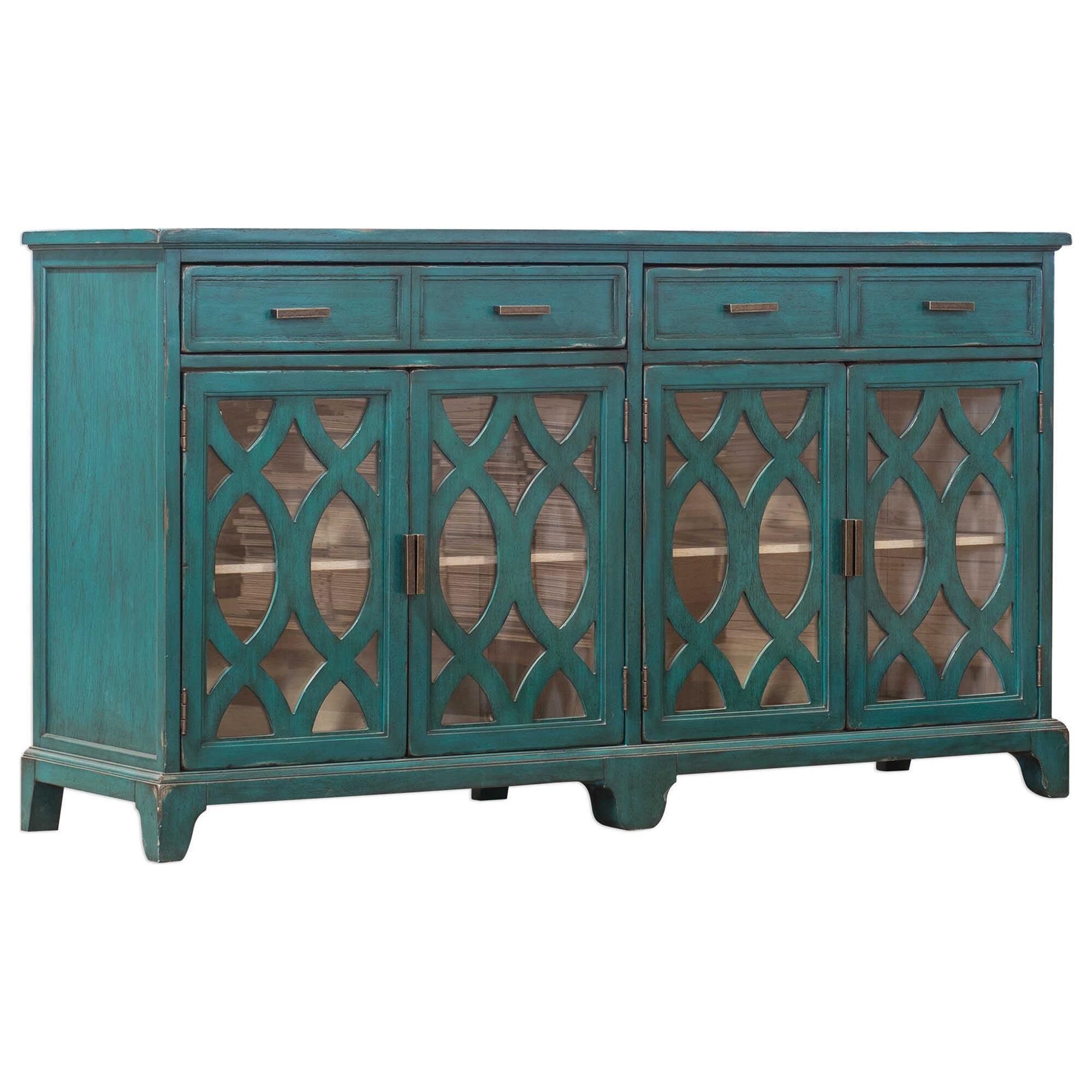 Credenza green top