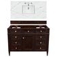 James Martin Vanities Brittany 48" Single Bathroom Vanity in Burnished Mahogany with 3 cm Ethereal Noctis Top and Rectangle Sink, , large