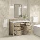James Martin Vanities Lorelai 48" Single Vanity with Whitewashed Oak with 3 cm Ethereal Noctis Quartz Top, , large