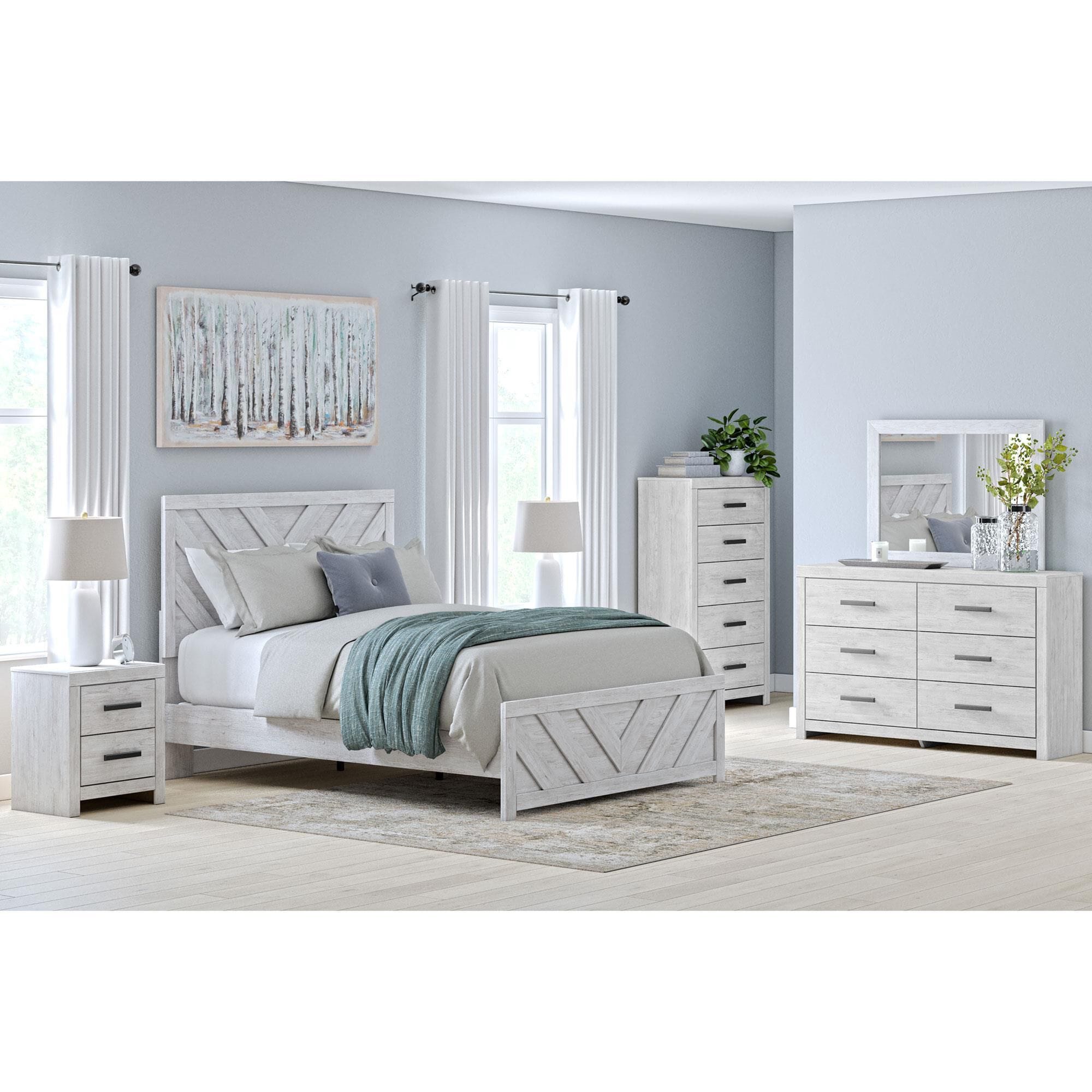 Ashley Cayboni 2-Drawer Nightstand in Whitewash
