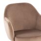 LumiSource Buena Swivel Accent Chair in Brown, , large