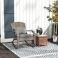 Hearth and Haven Outdoor Adirondack Rocking Chair in Gray, , large