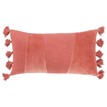 Rizzy Home 14" x 26" Polyester Filled Lumbar Pillow in Red, , large