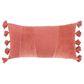 Rizzy Home 14" x 26" Polyester Filled Lumbar Pillow in Red, , large