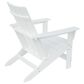 Hearth and Haven Encino Outdoor Plastic Adirondack Chair in White, , large