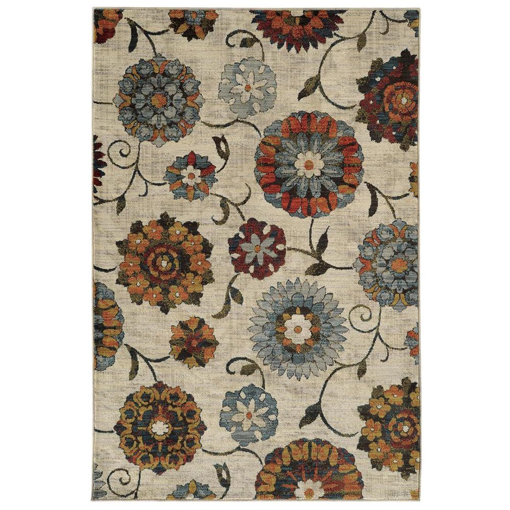 Oriental Weavers Sedona 6361A 9"10" x 12"10" Ivory Area Rug, , large