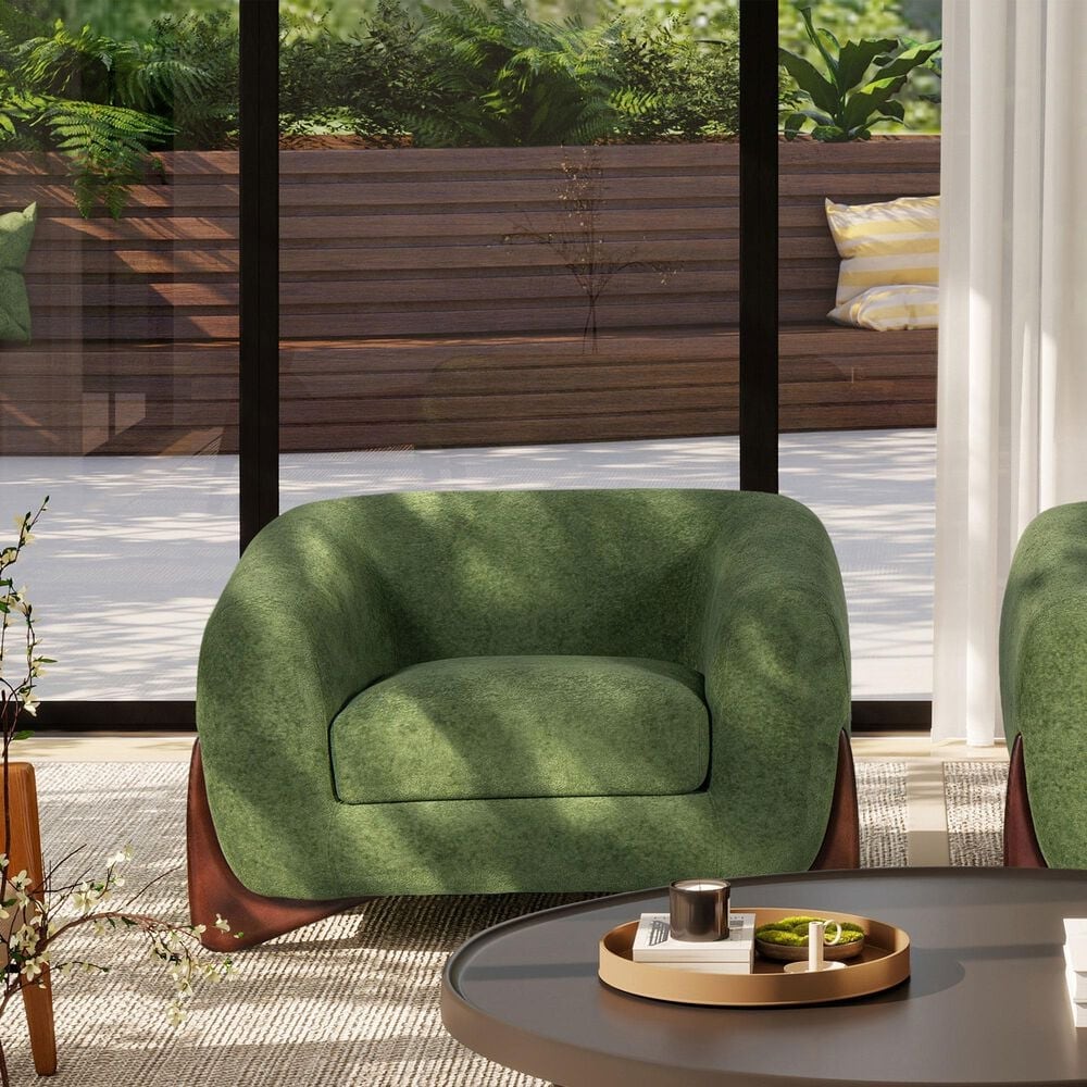 Jennifer Taylor Home Alpine Accent Arm Chair in Moss Green, , large