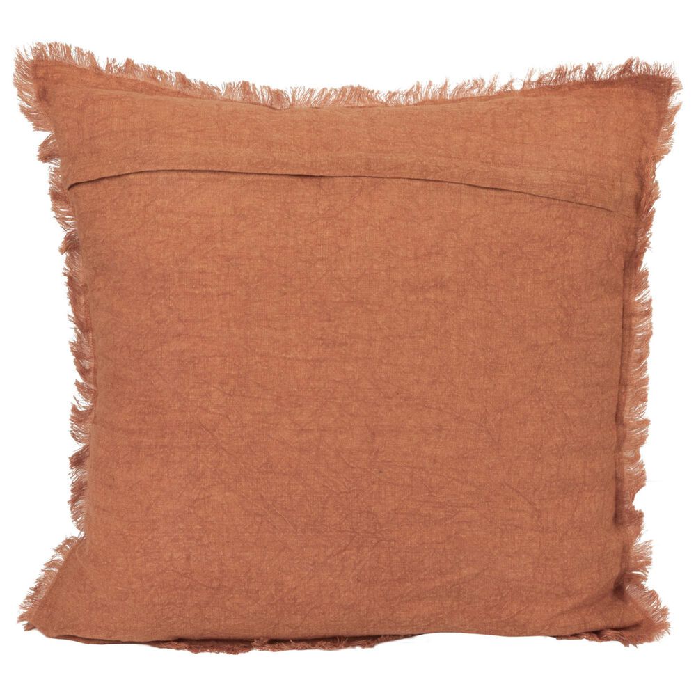 Teak Interiors Daily Routines 20&quot; x 20&quot; Throw Pillow in Rust, , large