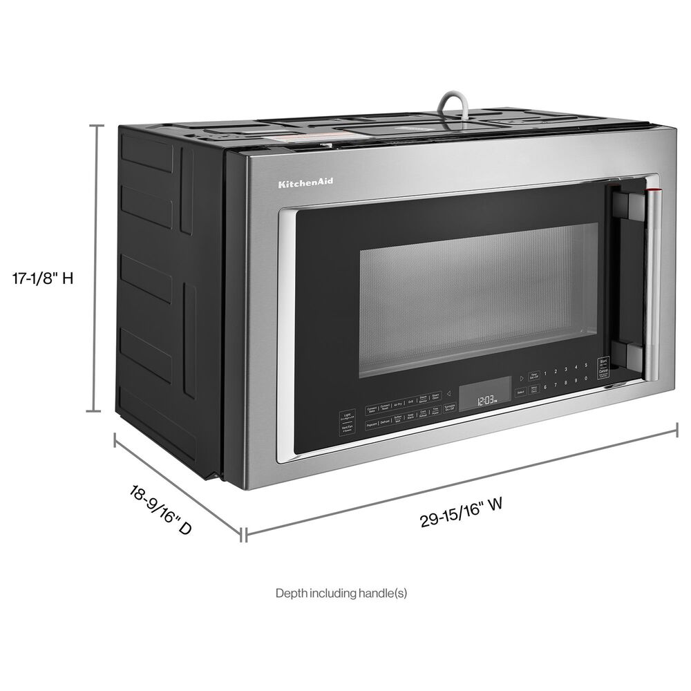 KitchenAid 1.9 Cu. Ft. Over-the-Range Convection Microwave with Air Fry Mode in Stainless Steel, , large