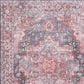 57 Grand by Nicole Curtis Series 1 Brick Red and Blue 9"2" x 12" Area Rug, , large
