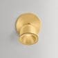 Hudson Valley Lighting Tuthill 1-Light Flush Mount in Aged Brass, , large
