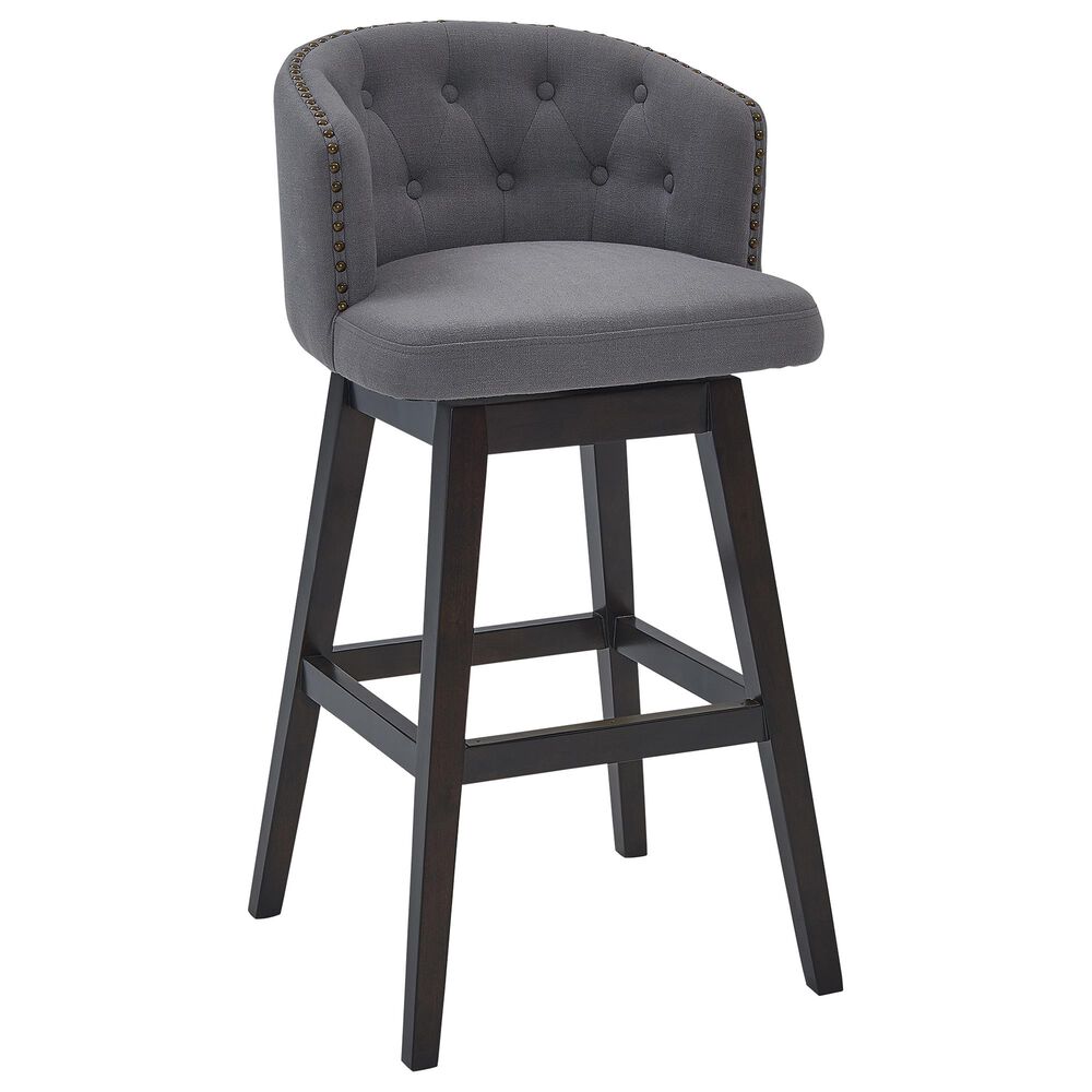 Blue River Celine 26" Swivel Counter Stool in Gray, , large