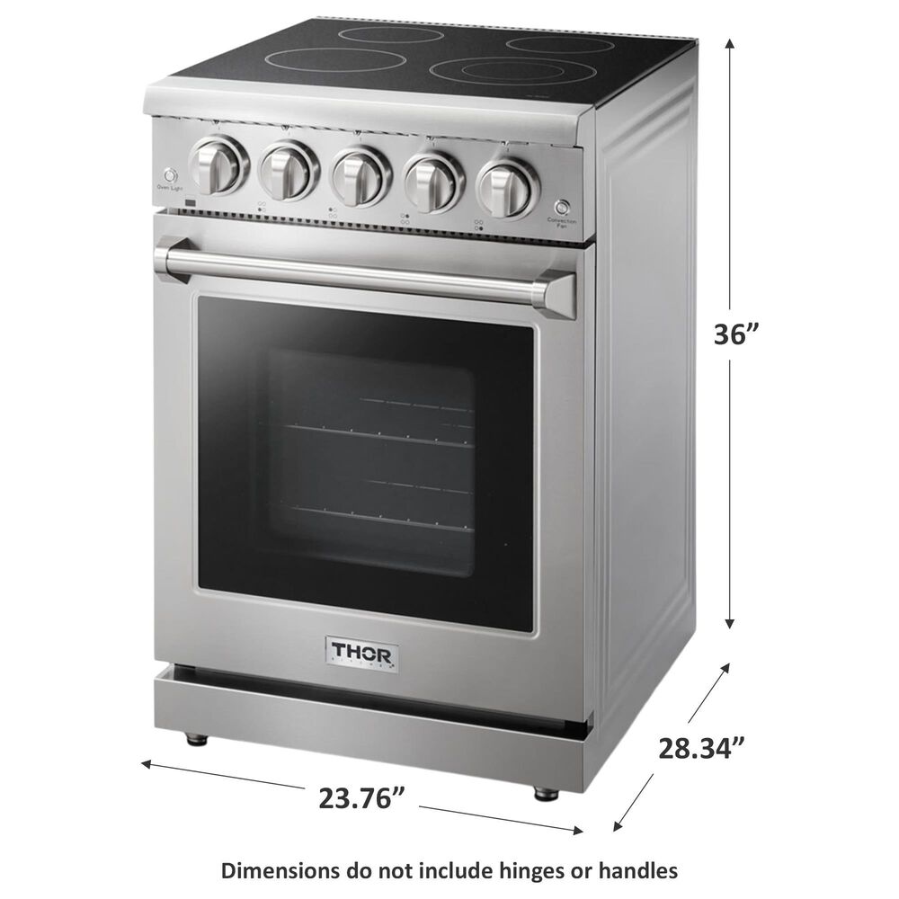 Thor Kitchen 24&quot; Professional Electric Range in Stainless Steel, , large