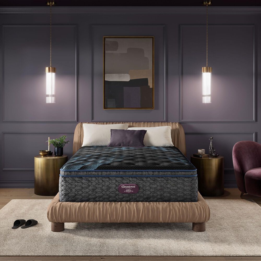 Beautyrest World Class Level Four Plush Pillow Top Full Mattress, , large