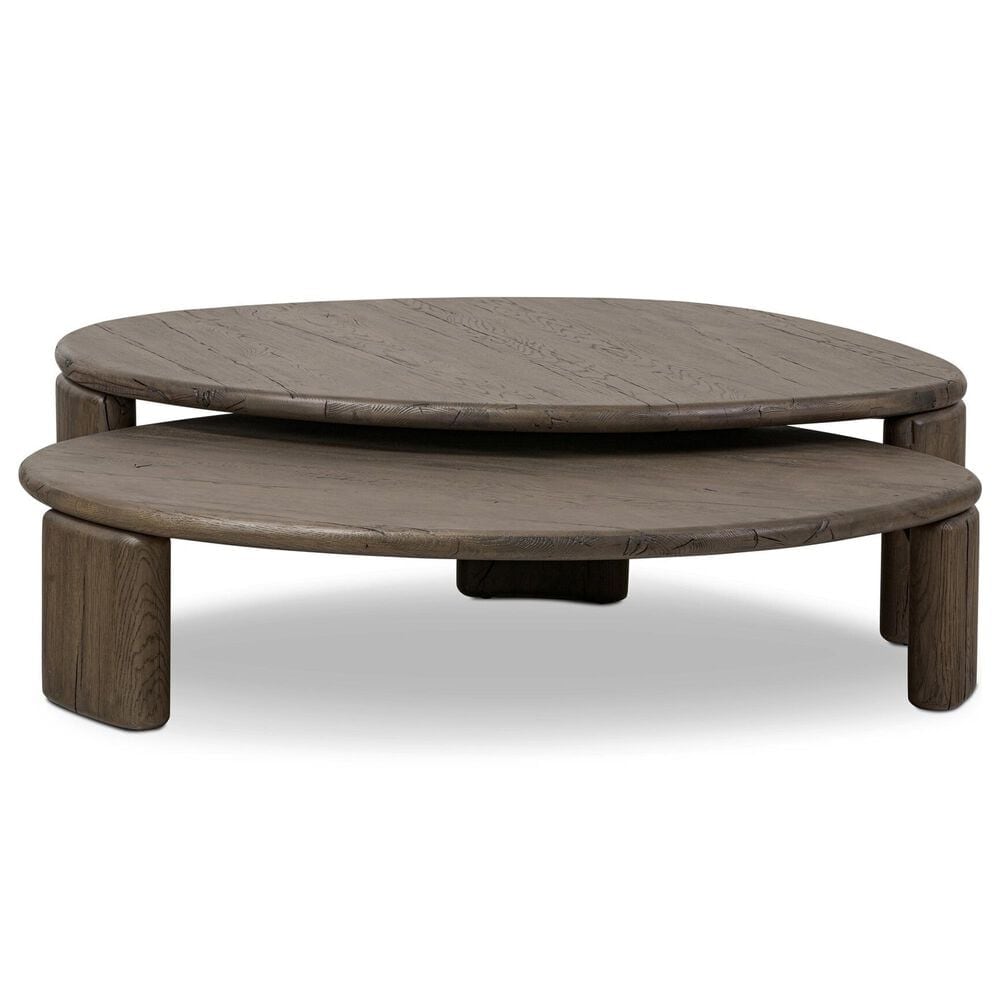 Four Hands Falco Nesting Table-Grey Reclaimed French Oak, , large