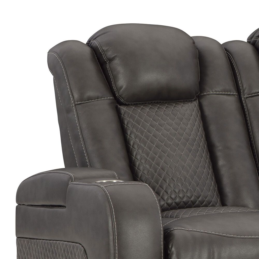 Ashley Fyne-Dyme Power Reclining Sofa in Shadow, , large